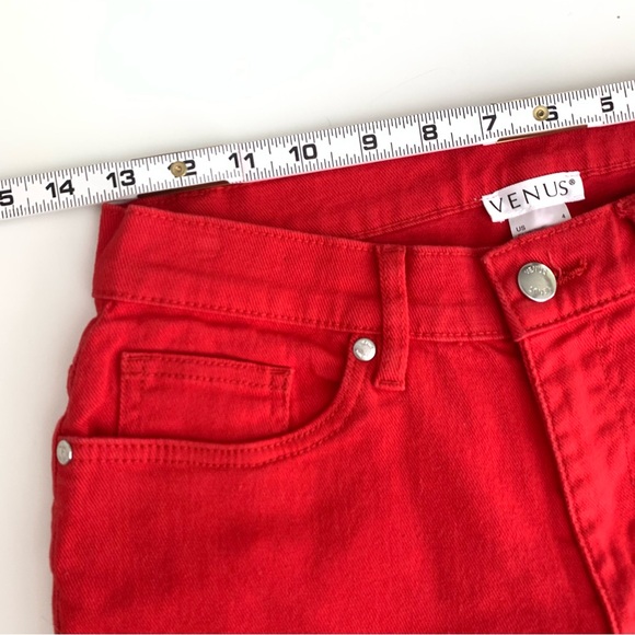 Venus Women’s Red Mid Rise Skinny Jeans Size 4 - Picture 4 of 12